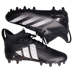 Adidas Adizero Impact.2 K Football Cleats Youth 2.5 Black White Lace Up IF2519